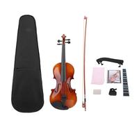 Jeffergarden 4/4 Violín Conjunto Completo Kit para Principiantes de Madera con Sintonizador de Cajas Descansa para el Hombro para Niños Adolescentes Adultos