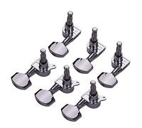 Jeffergarden 6 Piezas de Guitarra Clavijas de la Máquina de Ajuste de Metal Cabeza de la Máquina de Ajuste con Tornillos, Tuercas y Cuñas, Accesorios de Guitarra