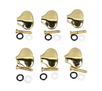 Jeffergarden 6 Piezas de Repuesto de Botones de Clavija de Afinación de Guitarra de Cola de de Metal para Guitarra Eléctrica con Amplia Compatibilidad Agarre Cómodo Fácil Instalación (GOLD)