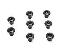 Jeffergarden 8 Piezas Tuercas de Bisagra de Puerta Tornillos de Repuesto Acero Resistente Anodizado Negro Tornillos de Bisagra de Puerta Tuercas para Wranglers JK JKU 2007 2018 2 Puertas 4 Puertas