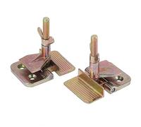 Jeffergarden Abrazadera de Bisagra de Mariposa Abrazaderas de Bisagra de Impresión de Pantalla de Metal 2 Piezas Hierro Chapado en Zinc de Color con Tornillo de Mariposa de Ala Ancha Pasador de