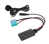 Jeffergarden Adaptador AUX IN, Material ABS, Reemplazo de Micrófono sin Manos para Radio Bravo Desde 2007