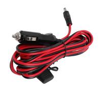Jeffergarden Adaptador de Cargador de Coche de 12V-24V, Minicable de Alimentación Satelital de Cobre Rojo de Goma, Suministro de Encendedor de 16,4 Pies para Automóviles y Barcos