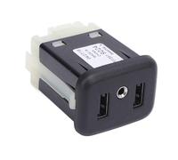 Jeffergarden Adaptador de Conector Auxiliar de Puerto USB Dual para Vehículos GM, Interfaz de Audio para Automóvil Plug Play con Material de Alta Resistencia, Compatible con Modelos Regal VELITE5