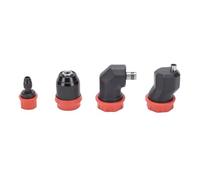 Jeffergarden Adaptador de Portabrocas, Mandril Autocierre 4 Piezas 6,35 Mm Acero Al Carbono for Taladro y Destornillador Eléctrico