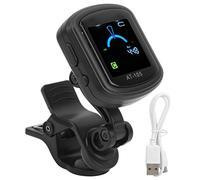 Jeffergarden Afinador de Guitarra con Clamp/Holder, Batería Recargable de 110 MAh, Afinación Precisa para Guitarra, Violín, Ukelele, para Músicos