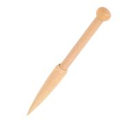 Jeffergarden Aguja de Tejido de Madera de una Cabeza 17.8 Cm Bobina de Haya para Tejer, Crochet y Manualidades de Lana de Bricolaje