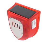 Jeffergarden Alarma de Detector de Movimiento Solar, Material ABS, Volumen de 129 DB, Función de Temporizador, Alarma de Seguridad Exterior para Hogares y Granjas