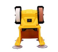 Jeffergarden Amoladora de Banco Inalámbrica con 4 Ventosas Mini Lijadora Pulidora Apta para Batería 5500 RPM Muela Abrasiva de 70 Mm para Lijar, Afilar, Rectificar Metal