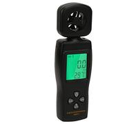 Jeffergarden Anemómetro Digital AS816 Medidor de Viento Medidor de Velocidad Probador de Flujo de Aire Medición de Temperatura LCD Portátil para Instrumentos Meteorológicos, Medidores Portátiles,