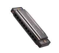 Jeffergarden Armónica Diatónica en Do Mayor de Material ABS Perfecta para Blues y Jazz Órgano Bucal de 10 Agujeros para Principiantes y Niños Instrumento Portátil (BLACK)