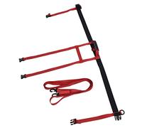 Jeffergarden Arnés de Hombro para Snowboard, Arnés de Snowboard de esquí de esquí para Niños con Protección contra Caídas Multiusos para Niños Patinando (Rojo)