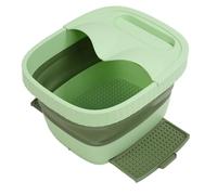 Jeffergarden Bañera Plegable para Pies, Baño de Pies de Silicona con Función de Masaje para una Experiencia de Remojo en Aguas Profundas, Diseño Apto para Viajes para Uso Familiar (GREEN)