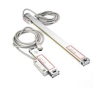 Jeffergarden Báscula Lineal para Fresadora DRO Básculas de 500 Mm con Codificador de Lectura Digital, Lineales 2PCS 2AE 3AE, Lineales DRO de Alta Exactitud, Material de Aleación de Aluminio