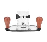 Jeffergarden Base de Enrutador para Máquina Cortadora de 65mm, Accesorios de Fresado de Grabado, Máquina Cortadora de Mano con Revestimiento Negro