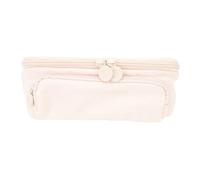 Jeffergarden Bolsa Triangular para Bolígrafos con 5 Ranuras Elásticas para Bolígrafos, Estuche Triangular para Lápices, Tela con Memoria para Suministros Escolares y de Oficina