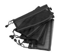 Jeffergarden Bolsas de Malla de Malla de 10 Piezas a Prueba de Agua Organizador de Archivos de Doble Capa para Suministros de Oficina de Papel A6 Almacenamiento de Viajes (BLACK)
