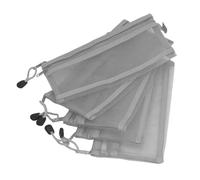 Jeffergarden Bolsas de Malla de Malla de 10 Piezas a Prueba de Agua Organizador de Archivos de Doble Capa para Suministros de Oficina de Papel A6 Almacenamiento de Viajes (GREY)
