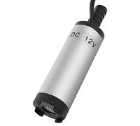 Jeffergarden Bomba Sumergible de Acero Inoxidable de 12 V, Bomba de Transferencia de Queroseno de Agua de 8500 R/min con Tubo de 16 Mm, para Cosechadoras, Maquinaria Agrícola Grande,