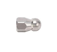 Jeffergarden Boquilla de Manguera de Alta Presión Boquilla de Chorro de Alcantarillado de Acero Inoxidable 5000 PSI 212F Nariz de Botón Fijo Orificio 4.0 con Conector Rápido de 1 4 Pulgadas para
