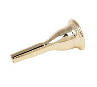 Jeffergarden Boquilla de Tuba, Material de Latón, Piezas de Repuesto Chapadas en Oro y Plata, 99 Mm de Longitud para Interpretación Musical (GOLD)