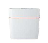Jeffergarden Bote de Basura con Sensor Inteligente, Bote de Basura Montado en la Pared de PP de 15 Litros con Tapa Automática de Movimiento sin Contacto, de Autosellante Impermeable IPX5 para Baño,