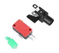 Jeffergarden Botón Arqueado Iluminado, Plástico Metal Convexidad Botón | Botón iluminado, botón pulsador convexo de Metal plástico 100mm DC12V con microinterruptor, luz LED fácil montaje DIY