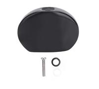 Jeffergarden Botones de Clavija de Afinación de Guitarra, Material de Resina, Superficie Lisa, Accesorio Decorativo de Guitarra para Músicos y Guitarristas (Brillo negro ovalado)