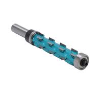 Jeffergarden Broca Enrutadora de Acabado Al Ras, Herramienta de Recorte de Madera de Carburo de Doble Rodamiento, Vástago de 12mm, Diámetro de 19mm, Adecuada para Carpintería Profesional