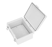 Jeffergarden Caja de Conexiones Eléctricas Caja de Plástico ABS 220 X 170 X 110 Mm IP67 Cubierta con Bisagras a Prueba de Agua a Prueba de Polvo con Placa de Montaje para Proyectos Eléctricos de
