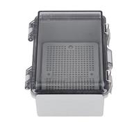 Jeffergarden Caja de Conexiones Eléctricas, Caja de Plástico ABS con Cubierta con Bisagras, Impermeable para Control de Rociadores e Iluminación, Fácil Instalación 4.92x6.89x3.54in