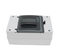 Jeffergarden Caja de Disyuntor de CC, Plástico a Prueba de Lluvia IP66, Panel Eléctrico Duradero para Distribución de Energía en Exteriores