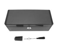 Jeffergarden Caja de Reloj Negra de Lujo con 4 Ranuras Que Muestra Relojes Famosos para Grandes Exhibiciones, Joyeros de Decoración para el Hogar con Forro Elite