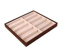 Jeffergarden Caja Expositora de Gafas, Organizador de Gafas de Sol de MDF, 10 Rejillas de 14,2 X 12,6 X 1,5 Pulgadas, Soporte de Almacenamiento para de Sol, Colección de Relojes de Joyería