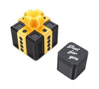 Jeffergarden Caja Molesta, Caja de Rompecabezas de Tornillos Anidados Impresa en 3D con PLA, 9,2 X 8,6 X 8,6 Cm, Diseño de Llave Oculta, Desafío de Broma Interactivo, para Fiestas de Cumpleaños,