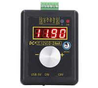 Jeffergarden Calibrador de Proceso Portátil Generador de Señal, Simulador Analógico de Voltaje de Corriente ABS con Salida de 0 a 24 MA y -12 V a 12 V, Pantalla LCD para Pruebas LED de Panel PLC