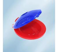 Jeffergarden Castañuela de Dedo para Niños, Instrumento Musical de Plástico para Niños, Juguete Educativo de Ritmo que Mejora las Habilidades Musicales y la Interacción entre e Hijos (rojo