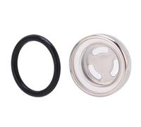 Jeffergarden Cilindro Maestro de Freno de Motocicleta, Mirilla de Repuesto ABS con Junta, Ventana de Depósito de Líquido de Frenos Universal, Vista Clara, Fácil de Instalar para Uso Delantero y (18mm)
