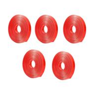 Jeffergarden Cinta Adhesiva de Doble Cara, Cinta Adhesiva de Plástico para Uñas, 5 Rollos de 15 Mm X 4 M, Montaje Extraíble y Adhesivo Fuerte para Exhibición de Arte de Uñas, Artesanía de Embalaje