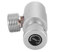 Jeffergarden Kit de Conector Del Adaptador de Recarga del Cilindro del Tanque de Llenado de CO2 (#4: Silver adapter without meter)