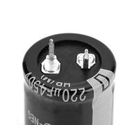 Jeffergarden Condensadores Electrolíticos Radiales, Kit de Condensadores de Aluminio de 10 Piezas 450 V 220 UF, Especificaciones Claramente Marcadas, Salida Estable, Fácil Instalación, para