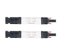 Jeffergarden Conectores Solares PV Set, 1000V 30A IP68 Impermeable MC F | Contactos de cobre estañado, seguridad de fusible incorporada, durabilidad de la carcasa PPO, cableado para techos y
