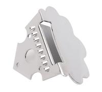 Jeffergarden Cordal de Mandolina con Forma de Triángulo, Metal de Aleación de Zinc con Fácil Instalación, Reemplazo de Mandolina Premium para Instrumentos Musicales de 8 Cuerdas