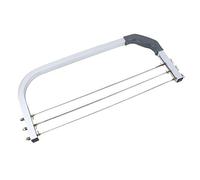 Jeffergarden Cortador de pastel de alambre ajustable Nivelador Horno de acero inoxidable Herramientas profesionales Tortas de capa para accesorios de cumpleaños de boda