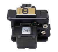 Jeffergarden Cortador de Retorno Automático de Cuchilla de Fibra óptica con Hoja de Acero de Tungsteno 48000 Hendiduras Ángulo de Corte de 0,5 Grados Accesorio 3 en 1 para Técnicos de Empalme FTTH