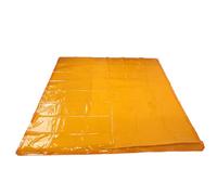Jeffergarden Cortina de Soldadura Industrial Cortina de Fuego Retardante PE con Ojales Grandes sin Marco para la Seguridad del Taller Amarillo Dorado
