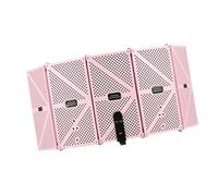 Jeffergarden Cubierta de Aislamiento de Micrófono de ángulo Ajustable Cubierta de Pantalla del Viento Placa de Espuma Absorbente de Sonido para Encimera y Soporte de Micrófono (PINK)