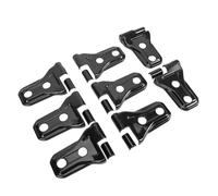 Jeffergarden Cubierta de Bisagra de Puerta Embellecedor ABS Accesorios Exteriores 16 Piezas Protector contra Arañazos sin Perforación para JL JLU Unlimited Sport Sahara 2018 2025 JT 2020 2025 (BLACK)