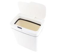 Jeffergarden Cubo de Basura Inteligente con Sensor, 15L Carga USB Sellado | Papelera sin contacto, función de embalaje automático, cuerpo de plástico delgado, uso en cocina, baño y oficina