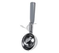 Jeffergarden Cuchara para Helado de Acero Inoxidable con de Plástico Palanca de Liberación de Cuchara para Frutas de Calidad Alimentaria de 4,2 a 8 Cm para el Hogar, Cocina, Tienda de Postres, Masa